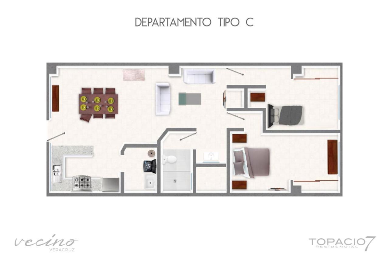 Topacio7 Residencial Boca del Río Buitenkant foto